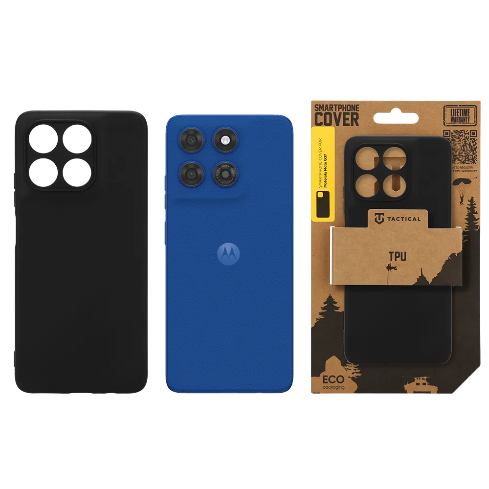 Tactical TPU Cover for Motorola Moto G37 Black
